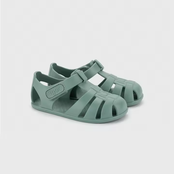 Sandalias Igor modelo S10324-384 Nemo Solid en color Verde - 1