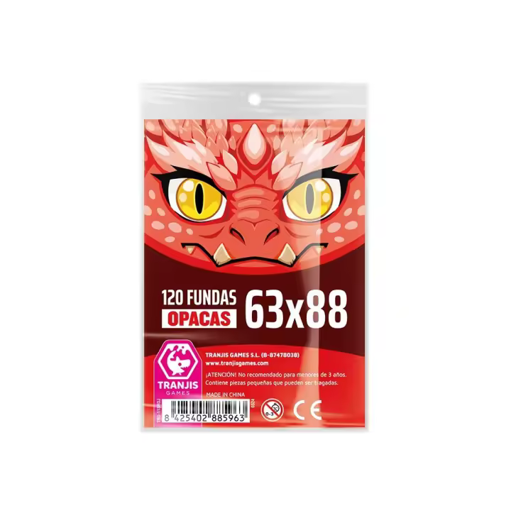 FUNDAS OPACAS TRANJIS DRAGON ROJO 63X88 120UDS - 1
