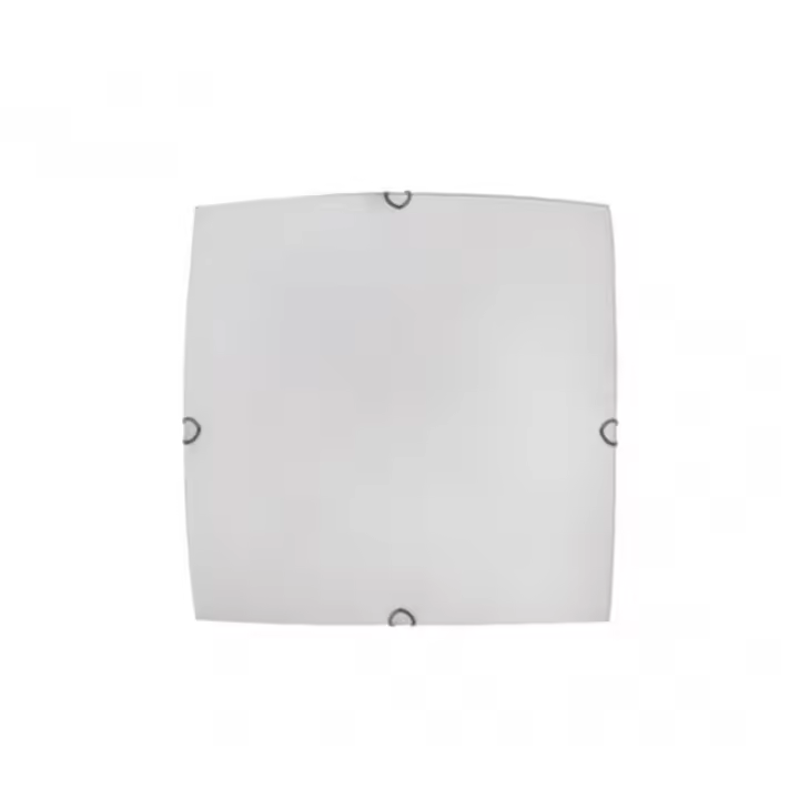 FABRILAMP Plafon Cuadrado Ayla 1xe27 Blanco 25x25x6 Cm - Diseño Moderno - 1