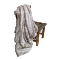 Manta De Peluche Sintética Para Cabello Largo Suave Y Cálida Decoración De Hogar Cubierta De Sofá Imitación De Piel De Conejo PV - details 0