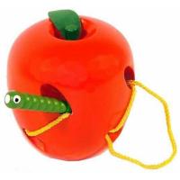 Juego de Psicomotricidad en Madera Woody - Manzana con Gusanito - Juguete Educativo para Niños - Divertido y Didáctico - details 0