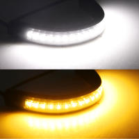 2 Pcs Lámpara De Señal De Giro LED 12V Para Motocicleta Con DRL Anillo De Puente Moto Flasher Accesorios De Auto Luz Ambar Y Blanco - details 3