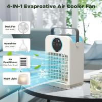 Aire Acondicionado Portátil with Remote Control, Mini Enfriador de Aire with 2-8H Temporizador, 3 Velocidades de Ventilador, 2 Modos de Nebulización, 700ML Climatizador Evaporativo para Hogar - details 7