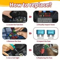 Kit De Fusibles Automotrices Mini/Pequeño/Mediano Tipo Hoja Para Uso Marítimo 2A 3A 5A 7.5A 10A 15A 20A 25A 30A 35A - details 4
