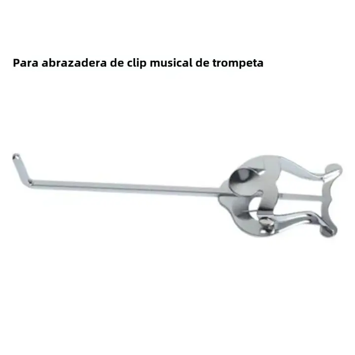Portátil Trumpet De Metal Con Soporte De Abrazadera Para Marcha Clavija Para Partituras Ligera También Adecuada Para Principiantes Y Regalos - 1