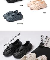 Sandalias De Hombre EVA Cómodas Y Suaves Zapatillas De Jardín Con Agujeros Para Parejas Zapatos De Playa Con Suela De Goma Talla True - details 17