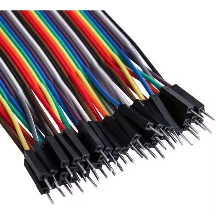 CABLEPELADO Cable Dupont 40 Pines | Cable Alambre Puente Dupont 40 Pines | Cables Puente para Placas Prototipo | Cables Puente para Arduino Raspberry Pi | Cable Breadboard | Macho a Macho - 1