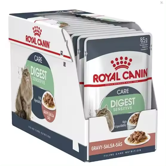 ROYAL CANIN  FELINE ADULT DIGEST SENSITIVE POUCH CAJA 12X85GR - 1