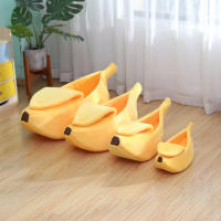Cama Para Gato En Forma De Plátano Casa Cozy Y Divertida Manta Para Gatos Confortable Y Duradera Portátil Cesta Para Mascotas Almohadilla Para Perro Multicolor - details 11