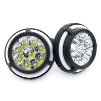 Lámpara De Espejo Para Motocicleta 9LED Sistema De Iluminación Spot Luz De Destacado Antiniebla Redondo Impermeable Faro De Conducción - details 1