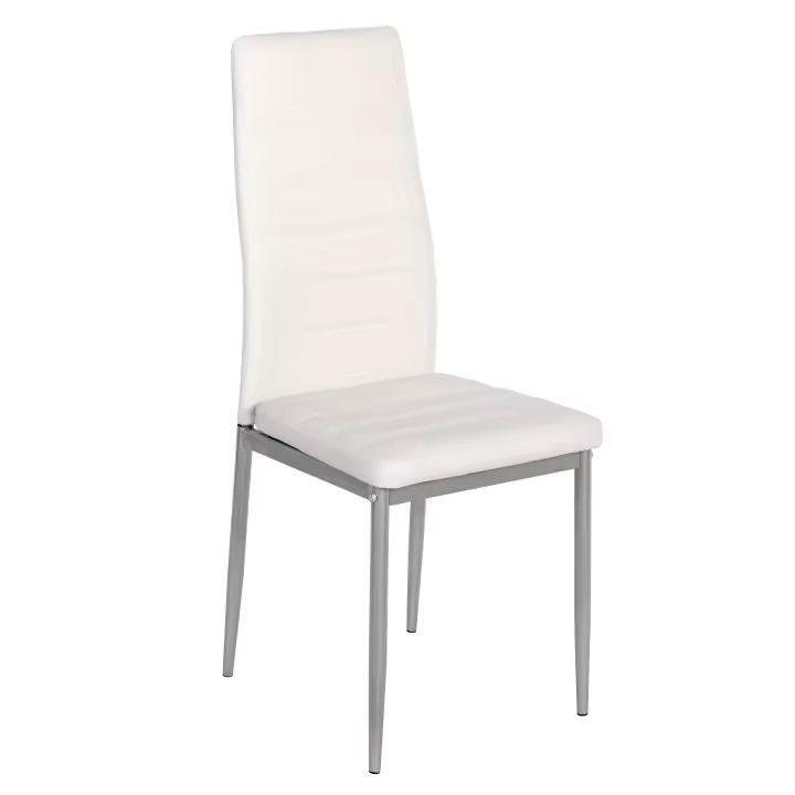 Pack 4 Sillas Salón Comedor Dalba Estilo Moderno Color Blanco - 1