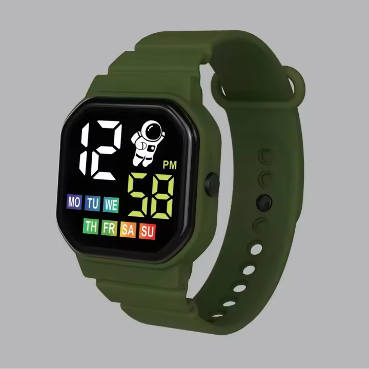Reloj Inteligente Para Niños Resistente Al Agua Con Pantalla LED Digital Reloj Deportivo Para Niños Y Niñas Montre Enfant - 1