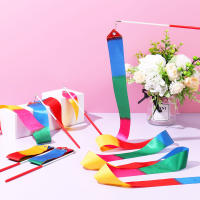 18pcs Cintas De Danza Brillantes Para Gimnasia 78.7 Pulgadas Variedad De Colores Con Palas Para Niñas Accesorio De Danza Y Gimnasia - details 5