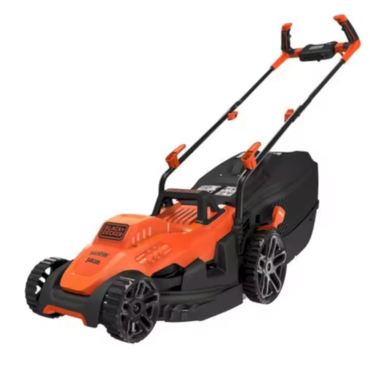 Cortacésped 1400W 34cm 40 litros. Manillar bicicleta. BEMW461BH-QS Black+Decker - 1