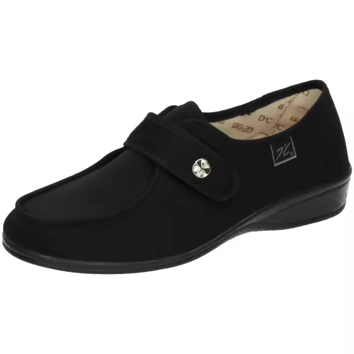Zapatillas marca DOCTOR CUTILLAS para señora en color negro. Zapatillas Extra Anchas para Señora Doctor Cutillas Modelo 746 - Confort y Calidad Superior - 1
