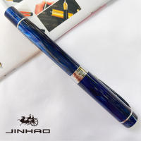 JINHAO 100 Pluma De Caligrafía De Acrílico Plateado Con Clip De Flecha Pluma De Tinta De Acero Inoxidable Para Escritura - details 6