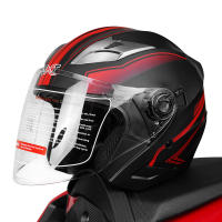 Casco De Motocicleta GXT Abs Para Hombres Y Mujeres Con Lente Doble Estilo Abierta Peso 1200g Adecuado Para Cuatro Estaciones Scooter - details 0