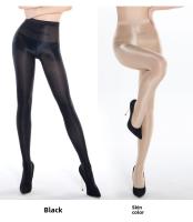 Medias Reflectantes De Aceite De Escenario Para Mujer Tights De Brillo Plateado Y Plateado Con Diseño De Pantimedias Sissy - details 4
