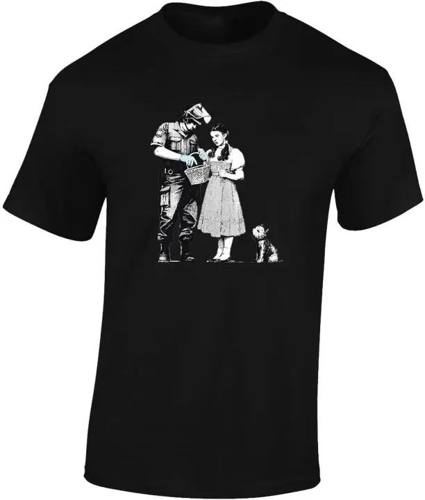 Camiseta para hombre y adolescente, prenda de vestir inspirada en el artista callejero Banksy, de primera calidad, de ajuste Regular - 1