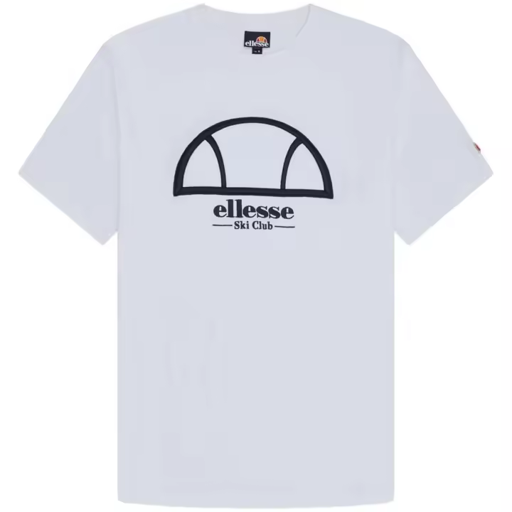 Camiseta de Manga Corta Ellesse Vetas para hombre en color blanco - 1