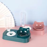 Tazón Automático Para Gatos Con Dispensador De Agua Y Alimento Elevado Doble Tazón Para Perros Y Gatos Accesorio Para Mascotas - details 4