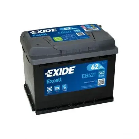 Batería Exide Excell EB621 62Ah 540A +IZQUIERDA - 1