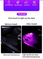 Lámpara De Inspección Interior Para Coche Con Interruptor Táctil LED Recargable Mini Tamaño Luz De Banda 6 LED 120mA Portátil Para Techo Y Maletero - details 1