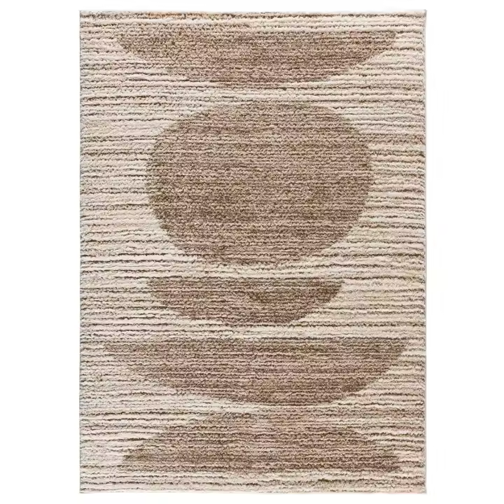 ATTICGO Alfombra de Interior Estilo Escandinavo con Materiales Reciclados y Relieve en Beige - Lima 3502 120x170, 140x200, 160x230 cm - 1