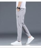 Pantalones Casuales Para Hombre Verano 2024 Estilo Coreano Elásticos Rectos Ajustados Cómodos Trajes Negocios Verde Militar - details 28