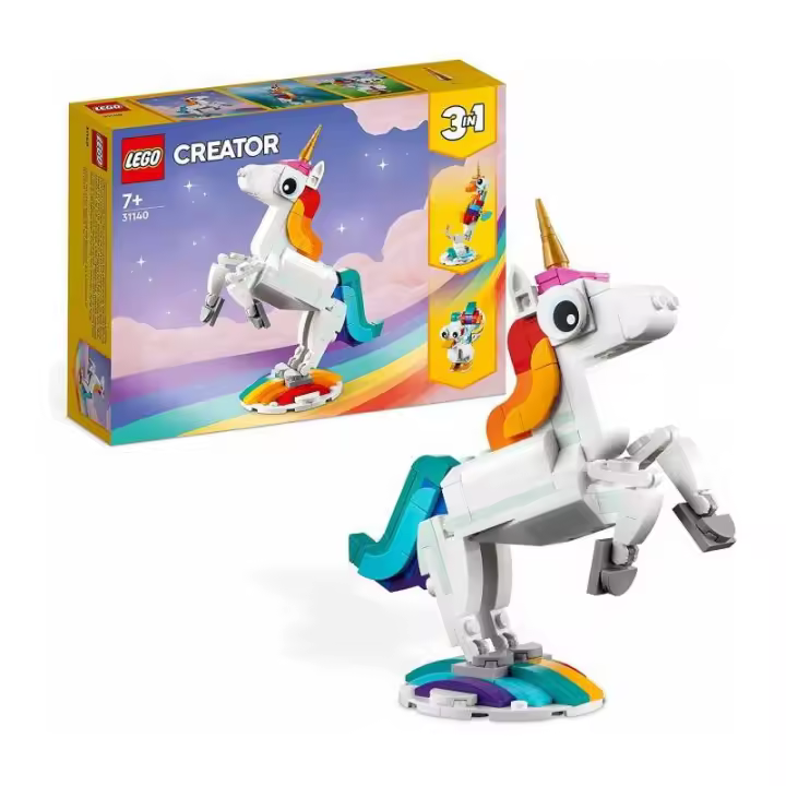 LEGO CREATOR 31140 3 EN 1 UNICORNIO MÁGICO - 1