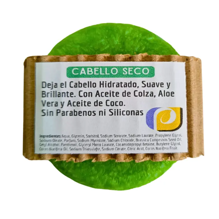 Champú Sólido Cabellos Seco. PumarShop Cinnia Natura. Sin Parabenos Ni Siliconas. Apto Veganos. Hidratante y Volumen. Brillo y fácil de peinar - 1