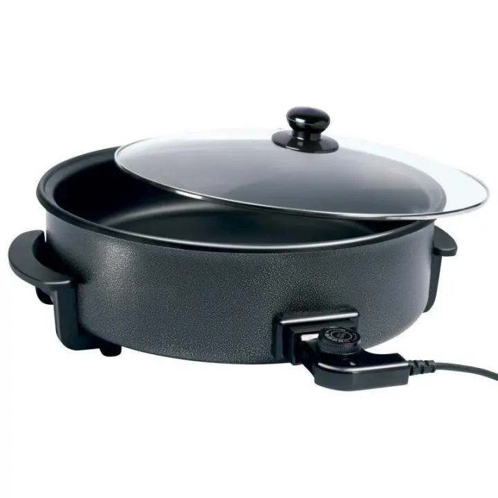 Pizza Pan Ø36 7 cm con Revestimiento de Teflón  Cocina Fácil y Limpia Prepara tus pizzas como un profesional con este Pizza Pan de Ø36 7 cm, diseñado con revestimiento de teflón para una cocción uniforme y una limpieza sin esfuerzo. - 1