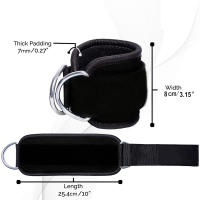 Strap De Anciano Ajustable Con Anillo D Para Gimnasio Y Ejercicios De Piernas Con Hebilla Seguridad Deportiva Abductores - details 4