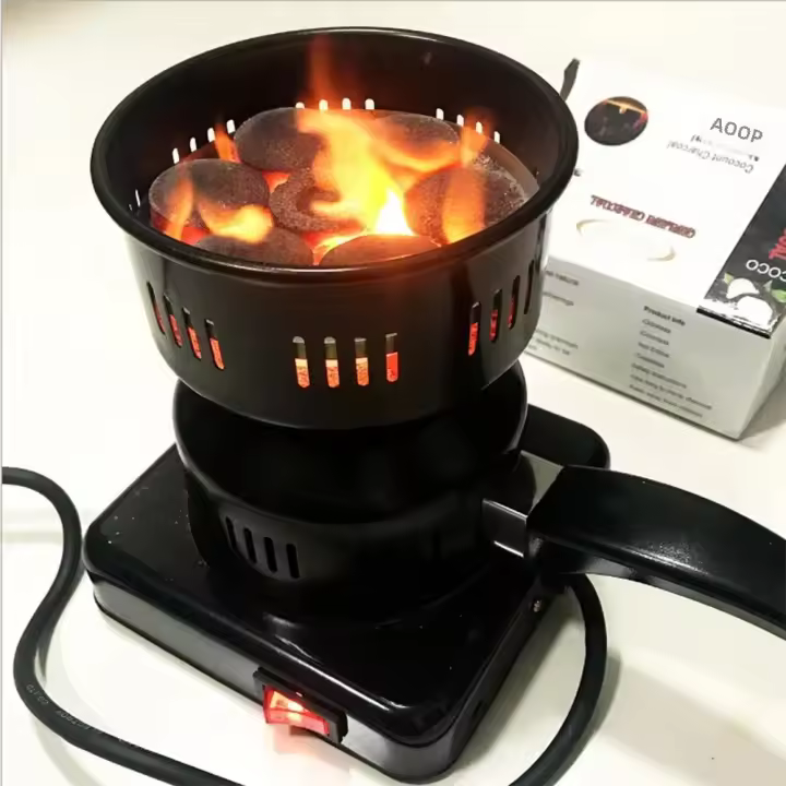 Placa Calentadora Eléctrica 600W 220V Para Café Y Shisha Hookah Hornillo De Cocina Estilo Grill Asamble Fácil Sin Químicos De Alta Importancia - 1