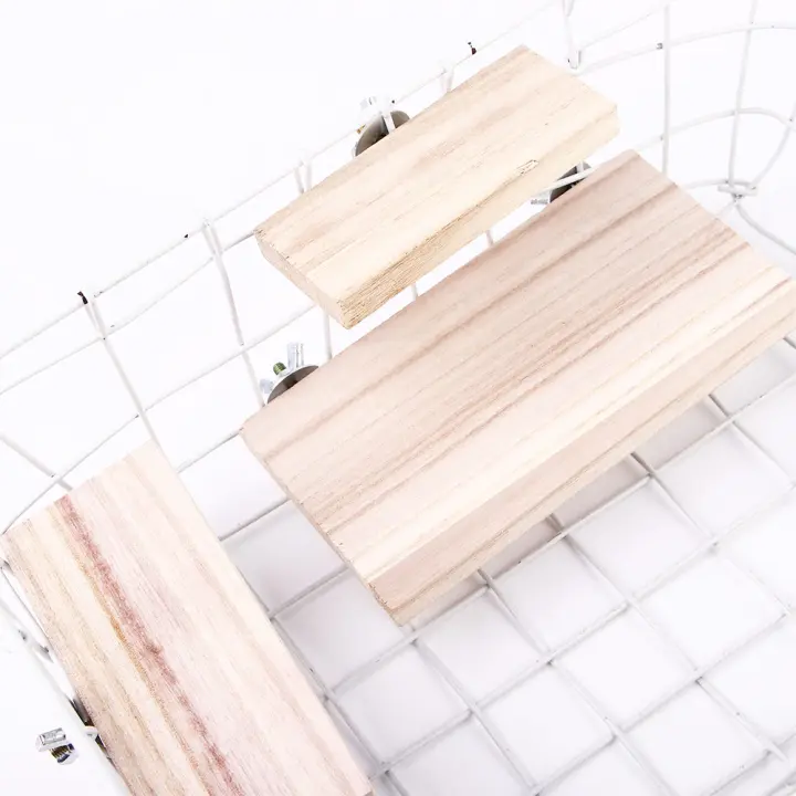 Plataforma De Madera Para Mascotas Juguete De Pájaro Para Periquitos Accesorios Para Hamsters Gerbils Y Rattus Saltar Plataforma Hogar Suministros - 1