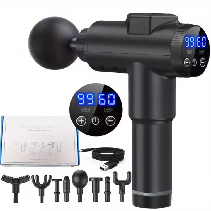 Pistola de masaje corporal para Fascia, masajeador muscular para cuello y espalda, máquina de masaje para cuello Cervical, equipo de gimnasio - 1
