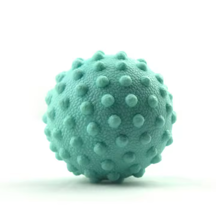 Bola De Masaje Duradera TPE Espinosa Para Punto Triger Deporte Fitness Alivio Del Dolor En Mano Y Pie Relajador De Fascia Plantar 4.5cm - 1