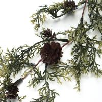 Guirnalda De Navidad Con Bayas Rojas Y Conos De Pino Adorno Decorativo Para Fiesta Bodas Y Estufa Regalo De Artesanía Artificial - details 14