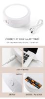 Espejo De Maquillaje Portátil Con Doble Cara LED Y Batería/USB Dual Propósito 10X Magnificación Luz De Maquillaje Rechargeable - details 9