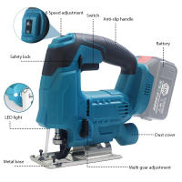 2800RPM Sierra eléctrica inalámbrica de cambio rápido de hoja, herramienta de carpintería para batería Makita de 18V, guía de luz LED de 6 engranajes, 65mm - details 4