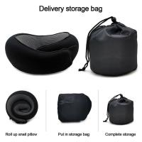 Almohada De Viaje De Espuma Memory Foam U-Cuadrada Soporte De Cuello Estilo Caracol Ajustable Suave Para Descanso Del Mediodía Y Sueño - details 10