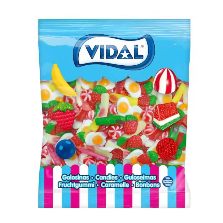 Fantasía Mix - Surtido Chuches Brillo Clásicas de Vidal Golosinas| Formato Bolsa 1KG - 1