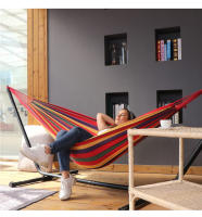 Hamacas De Algodón De Lona WESTTUNE Para Exteriores Soporte De Carga Hasta 200kg Para Camping Jardín Patio Atrio - details 8
