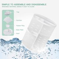 Organizador De Maquillaje 360 Grados Giratorio En Transparencia Para El Baño Y La Encimera Estantería De Carrousel Para Cosméticos - details 5