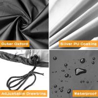 Cubierta para Barbacoa, Cubierta para Barbacoa, Impermeable y Resistente, Cubierta Redonda para Parrilla de jardín, protección al Viento, UV y Resistente al Agua - details 1