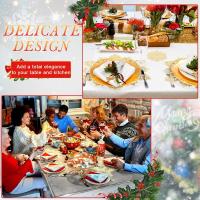 20PCS Alfombrillas De Navidad Con Forma De Copo De Nieve Para Restaurante Y Hotel Decoración De Mesa Ecológicas Redondas Para Hogar - details 4
