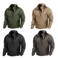 Sudadera táctica de deporte polar de Cuello Jersey para hombre para entrenamiento Top de manga Larga para hombre - details 1