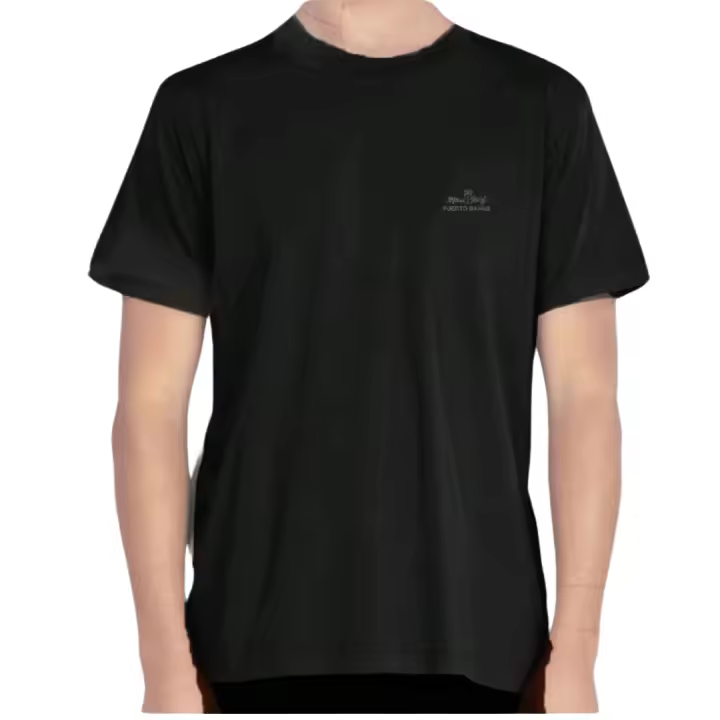 Camiseta de hombre negra con bordado  "MAUISURF/PUERTO BANUS" - 1