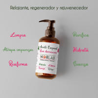 Aceite Corporal BIO Hidratante NORESENZA | Uva y Rosa de damasco |Ecológico y Vegano | Vidrio 125 Ml | Bionature Galicia - details 0