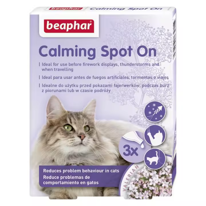 Beaphar Pipetas Calmantes para Gatos 3x0.4 Ml - Natural y Eficaz - 1